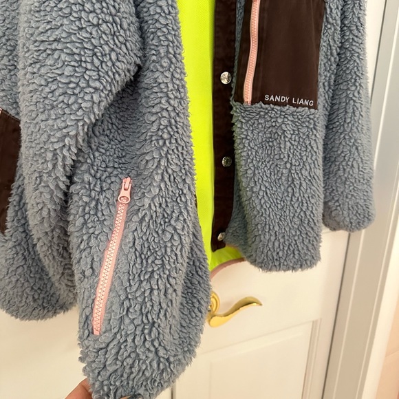 Sandy Liang Blue Fleece Jacket - Picture 14 of 16